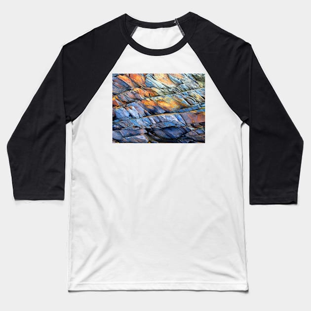 Abstract Rocks III Baseball T-Shirt by AlexaZari